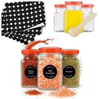 Hobby Hall 20x purkit mausteille, kahville, teelle 150ml + 252 etikettiä