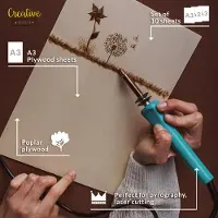 Hobby Hall 10 x A3-kokoista poppelivanerilevyä 3 mm – Creative Deco, puinen koristelevy 420 x 300 x 3 mm