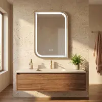 REA LED SEINÄPEILI ZONE 80X60 GOLD BRUSH