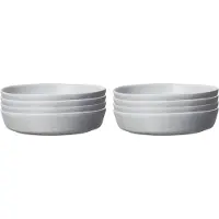 Scandi Living Sandsbro pastalautanen vaaleanharmaa, Ø23 cm, 8 kpl