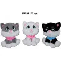 Hobby Hall Pehmeä lelu kissa äänellä 20cm