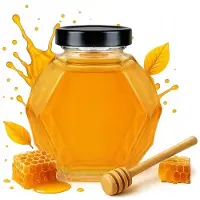 Hobby Hall Lasi "gucio" 200ml purkki hunajalle, hillolle, kuusikulmiolle