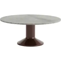 Muuto Midst Sohvapöytä Ø90 Cm Harmaa / - Sohvapöydät Marmori Tummanpunainen - MICOT90R0702