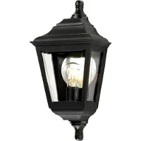 Elstead Lighting Ulkoseinävalaisin Kerry, Musta, Synteettinen materiaali