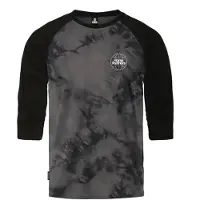 Horsefeathers Global Raglan Pitkähihainen T-paita black / tie dye Koko M