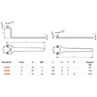 AMF Tappiavain Nr. 44685 / 5x180 mm