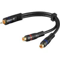 Pro RCA adapter RCA m - 2xRCA F