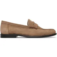 BOSS for man. 50563161 Suede moccasins with beige logo engraved logo and antifaz (42), Leather, Flat, None, Casual