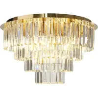 Eko-Light Milano kattovalaisin, 60 cm, 9xE14, kultainen