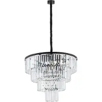 Nowodvorski Lighting Riippuvalaisin kristalli Cristal , himmennettävä, Kirkas/läpinäkyvä, Olohuone/ruokailutila, Lasi