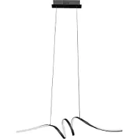 Milagro Lighting Led riippuvalaisin Loop , Musta, Olohuone/ruokailutila, Metalli, Moderni
