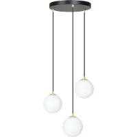 Emibig Riippuvalaisin lasi Royal LIGHTING, himmennettävä, Musta, Olohuone/ruokailutila, Moderni