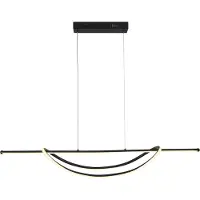 Milagro Lighting Led riippuvalaisin Ambar , Musta, Olohuone/ruokailutila, Metalli, Moderni