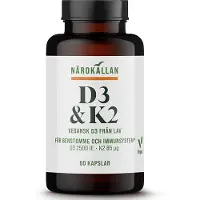 Närokällan D3 + K2 60 kapselia