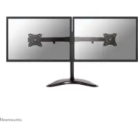 NeoMounts FLAT SCREEN DESK MOUNT (10-27") DESK CLAMP/STAND/GROMMET 2 SCREENS BLACK (NM-D335DBLACK)