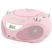 Champion Boombox CD/Radio/MP3/USB Pink