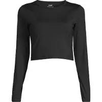 Casall Graphic Crop Long Sleeve - Black - M