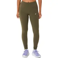 Asics Women's Nagino Run Adjustable Tight Dark Olive Urheiluhousut S