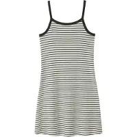 LMTD Nlfhinaja Stripe Short Strap Dress - Cream - 158