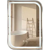 REA LED SEINÄPEILI ZONE 70x50 BRUSH NICKEL