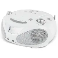 Champion Boombox CD/Radio/MP3/USB, valkoinen