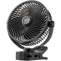 Vevor kannettava klipsituuletin, ladattava klipsituuletin, USB-portti 3 nopeudella ja kiertoilmatilalla, voimakas ilmavirtaus, tukeva puristin, pitkä käyttöaika työpöydälle, golfkärryille, ulkokäyttöö