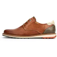 Pikolinos for man. M8J-4322C1 Berna brown leather loafers (42), Flat, Laces, Casual