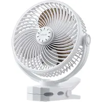 Vevor kannettava klipsituuletin, ladattava klipsituuletin, USB-portti 3 nopeudella ja kiertoilmatilalla, voimakas ilmavirtaus, tukeva puristin, pitkä käyttöaika työpöydälle, golfkärryille, ulkokäyttöö