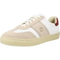 Timberland Lisbon Street Low Lace Up Sneaker White Full Grain W Lt Bei - Cream - 44