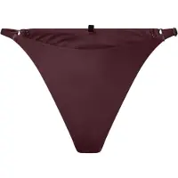 Pieces Pcbaomi Bikini Adjustable Thong Bc - Burgundy - XS