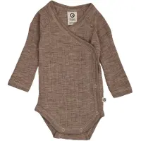 Müsli Woolly Rib Wrap L/S Body - Beige - 56