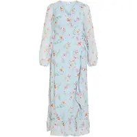 Vila Viedee L/S Ankle Wrap Dress/Dc/Ka - Blue - 40
