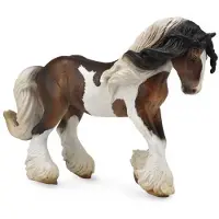 Collecta Horse Country Tinker ori valkoruskea XL