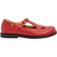 El naturalista for woman. 2587311L1005_008 Leather Sandals N5873 Arenisca red (39), Flat, Buckle, Casual, Classic