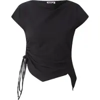 Weekday Fitted Shirt Top - Black - 34