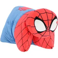 Spider-man Plush 2 In 1 Pillow - Blue - ONE SIZE