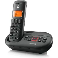 Motorola E211 DECT-langaton puhelin digitaalisella puhelinvastaajalla - musta
