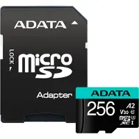 ADATA Muistikortti - - AUSDX256GUI3V30SA2-RA1 - 256 Go - Micro SDXC - IPX7 vesitiivis