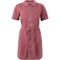 ONLY Onlsilla S/S Zip Belt Short Dress Pnt - Pink - L