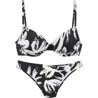 French Connection Bikini musta / valkoinen