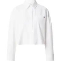 Calvin Klein Jeans Pusero 'Monogram Cropped' valkoinen