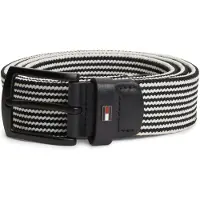 Tommy Hilfiger Vyö 'Denton Braided Webbing Elastic' laivastonsininen / valkoinen