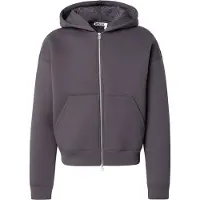 Weekday Simon Graphic Scuba Zip Hoodie - Grey - S