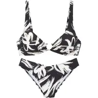 French Connection Bikini musta / valkoinen