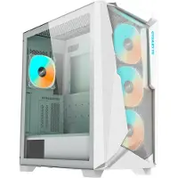 Gigabyte C301GW, Midi Tower, PC, Valkoinen, ATX, EATX, mikro ATX, Mini-ATX, Lasi, Muovi, Terästä, Pelaaminen (C301GW V2)