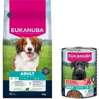 Eukanuba 12kg Premium Nutrition Adult Small & Medium Breed karitsa & riisi