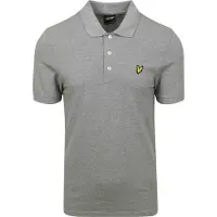 Lyle & Scott Plain Polo Shirt - Grey - XS