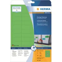 Herma 4369, Vihreä, Itse kiinnittyvä tulostintarra, A4, Paperi, Laser/Inkjet, Irroitettava