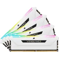 Corsair Vengeance RGB Pro CMH64GX4M4E3200C16W, 64 GB, 4 x 16 GB, DDR4, 3200 MHz, 288-pin DIMM, Valkoinen