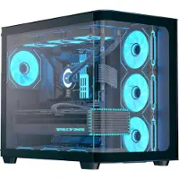 Aerocool P500C, Midi Tower, PC, Musta, ATX, mikro ATX, Mini-ITX, SPCC, Karkaistu lasi, Pelaaminen (ACCM-PN01043.11)